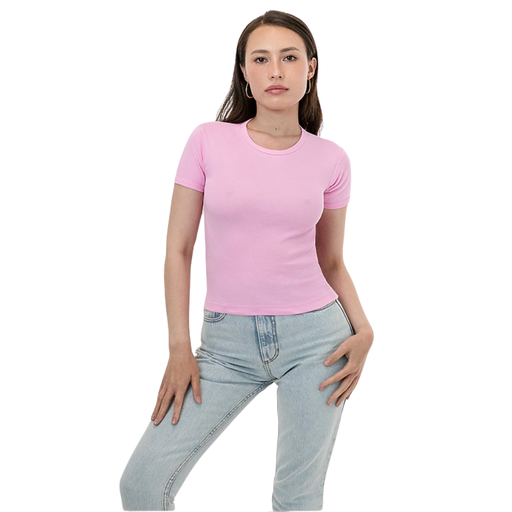 WNG-3308-Original-Baby-Rib-Tee-4-Baby Pink Original Baby Rib Tee
