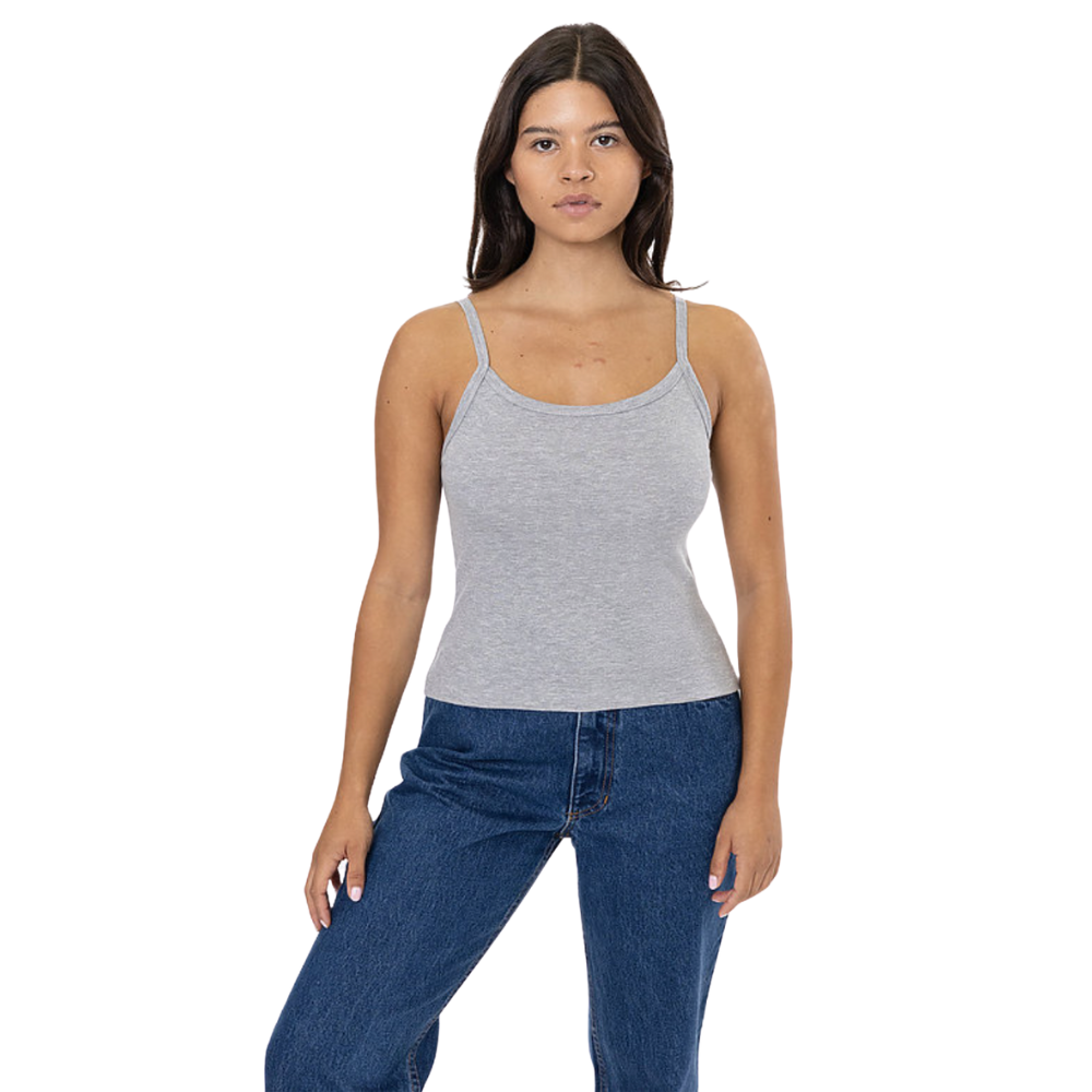 WNG-3310-Baby-Rib-Spaghetti-Tank-2-Heather Gray Baby Rib Spaghetti Tank