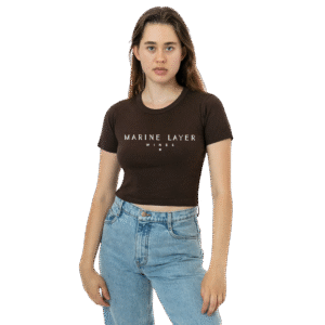 Baby Rib Short Sleeve Crop Tee