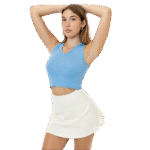 Baby Rib Sleeveless V-Neck Crop