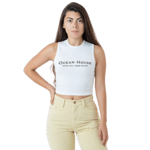 Baby Rib Sleeveless Crew Neck
