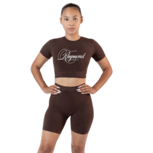 Cotton Spandex Crew Crop Top