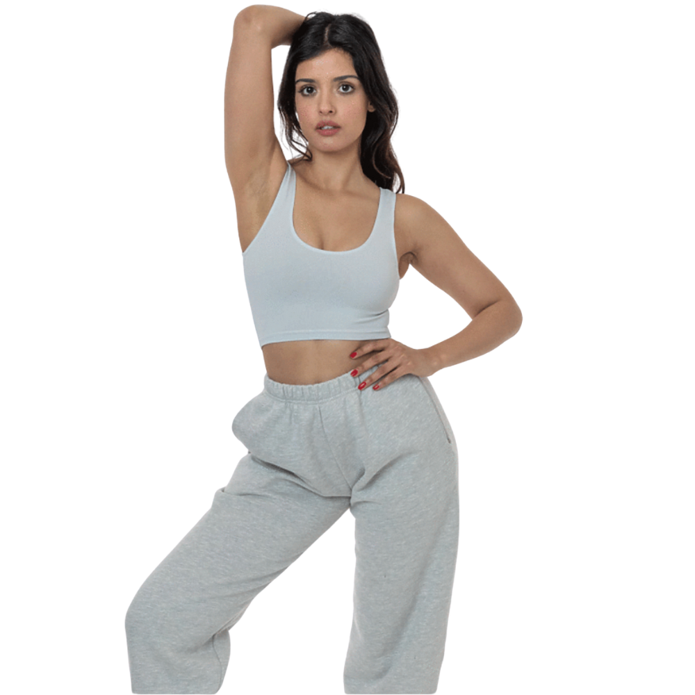WNG-3342-GD-Cotton-Spandex-Tank-Crop-Top-13-Light Gray GD Cotton Spandex Tank Crop Top