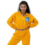 Cropped Polar Fleece Half Zip
