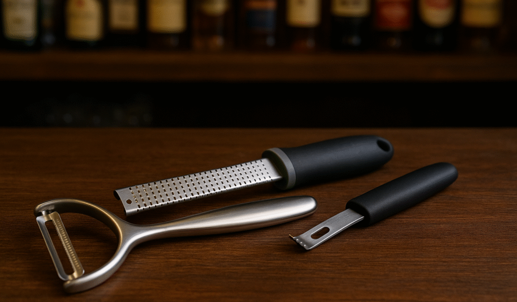 Garnish Tools including Peelers, Channel Knives, and Zesters