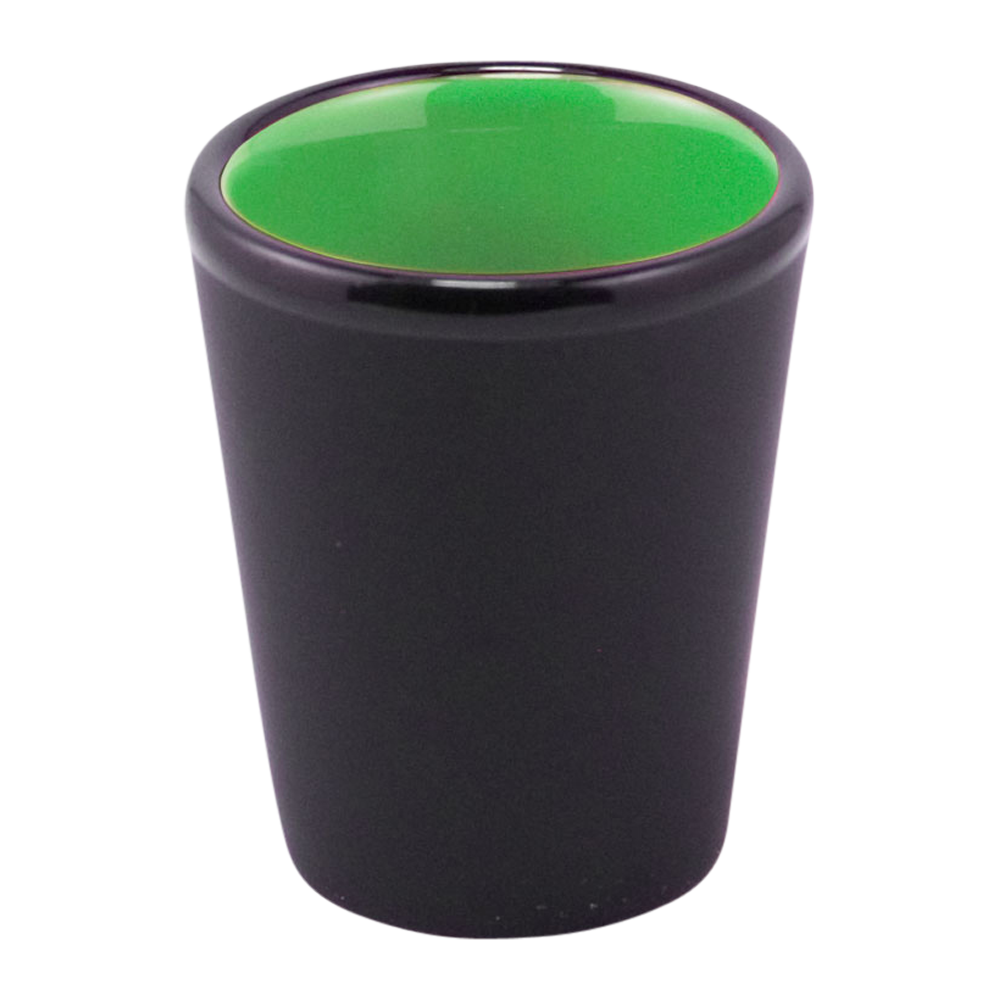 WNG-2386-1.5oz-Classic-Hilo-Shot-12-green 1.5oz. Trimmed Ceramic Shot