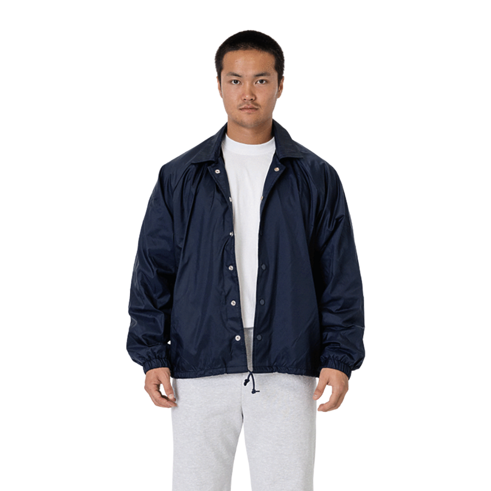 WNG-3229-Nylon-Raglan-Coaches-Jacket-3-Midnight Navy-new Nylon Raglan Coaches Unisex Jacket