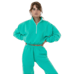 Flex Fleece Crop Half Zip
