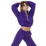 Flex Fleece Crop Half Zip