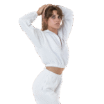 Flex Fleece Crop Half Zip
