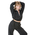 Flex Fleece Crop Half Zip