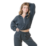 Flex Fleece Crop Half Zip