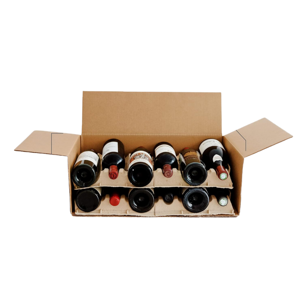 WNG-3392-12-Bottle Layflat Wine Storage Box-6 12 Bottle Layflat Wine Storage Box