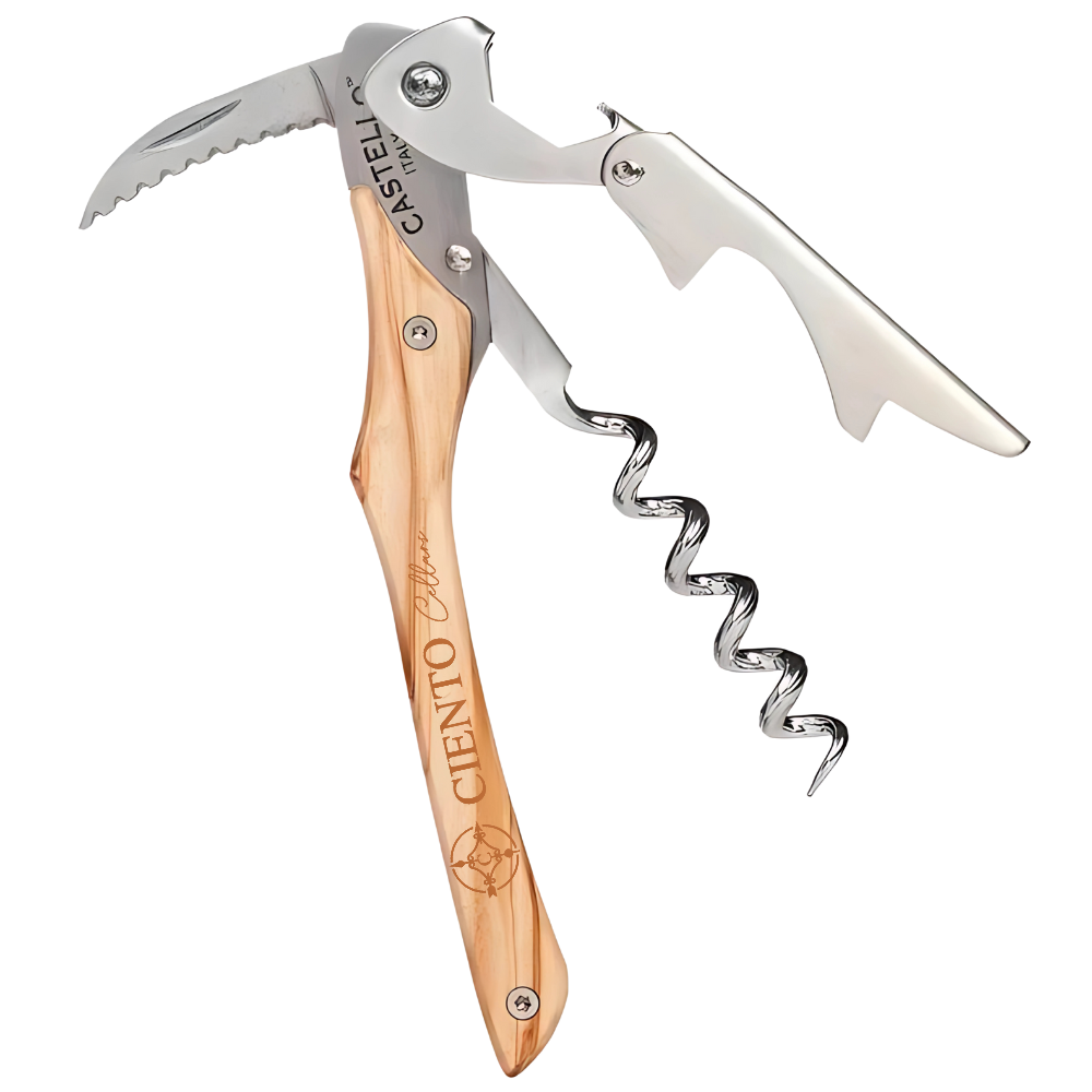 WNG-3397-Castello™- Waiter's-Corkscrew-1-ItalianOliveWood Castello™ Waiter's Corkscrew