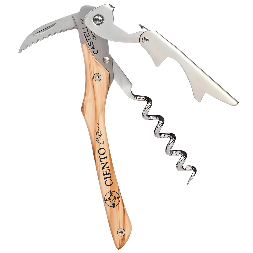 WNG-3397-Castello™- Waiter's-Corkscrew-2-ItalianOliveWood Castello™ Waiter's Corkscrew