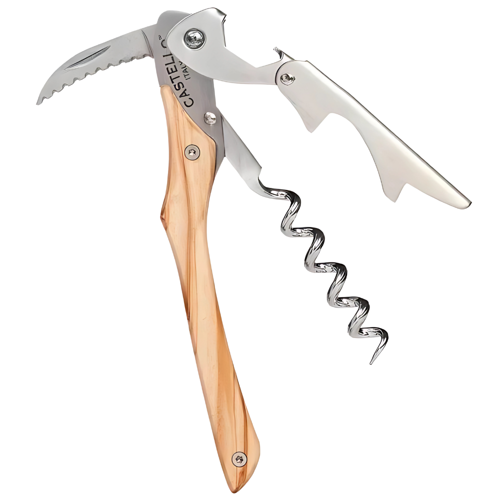 WNG-3397-Castello™- Waiter's-Corkscrew-3-ItalianOliveWood Castello™ Waiter's Corkscrew