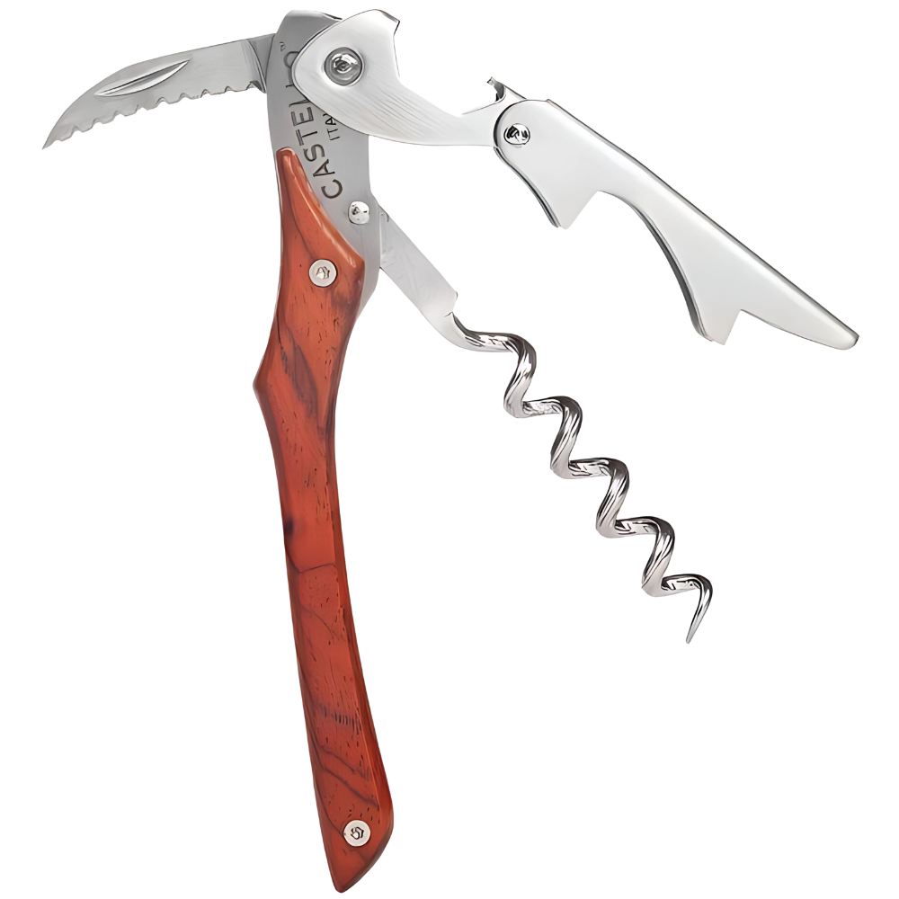 WNG-3397-Castello™- Waiter's-Corkscrew-9-Cocobolo Wood Castello™ Waiter's Corkscrew