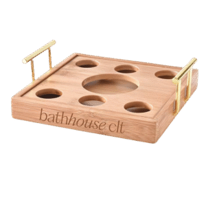 Rectangular Wooden Shot Serving Tray