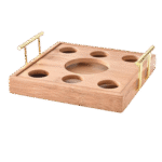 Rectangular Wooden Shot Serving Tray