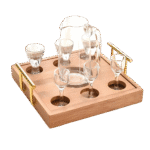 Rectangular Wooden Shot Serving Tray