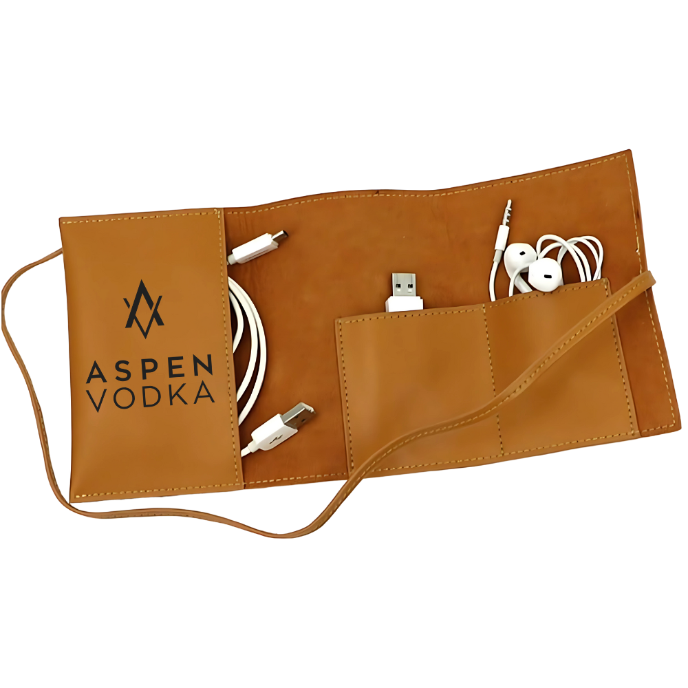 WNG-3419-Leather-Roll-Up-Tech-Organizer-5-brown Leather Roll Up Tech Organizer