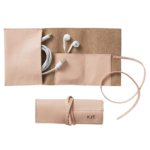 Leather Roll Up Tech Organizer