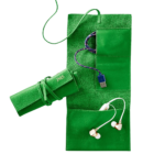Leather Roll Up Tech Organizer