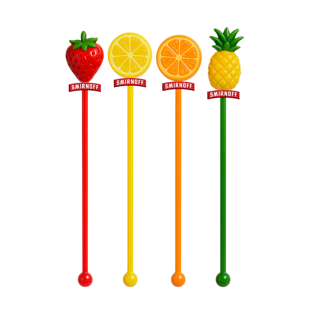 WNG-3427-3D-Swizzle-Stick-5 Spherical 3D Top Custom Molded Acrylic Swizzle Stick