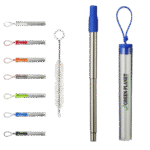 Retractable Metal Straw Travel Set