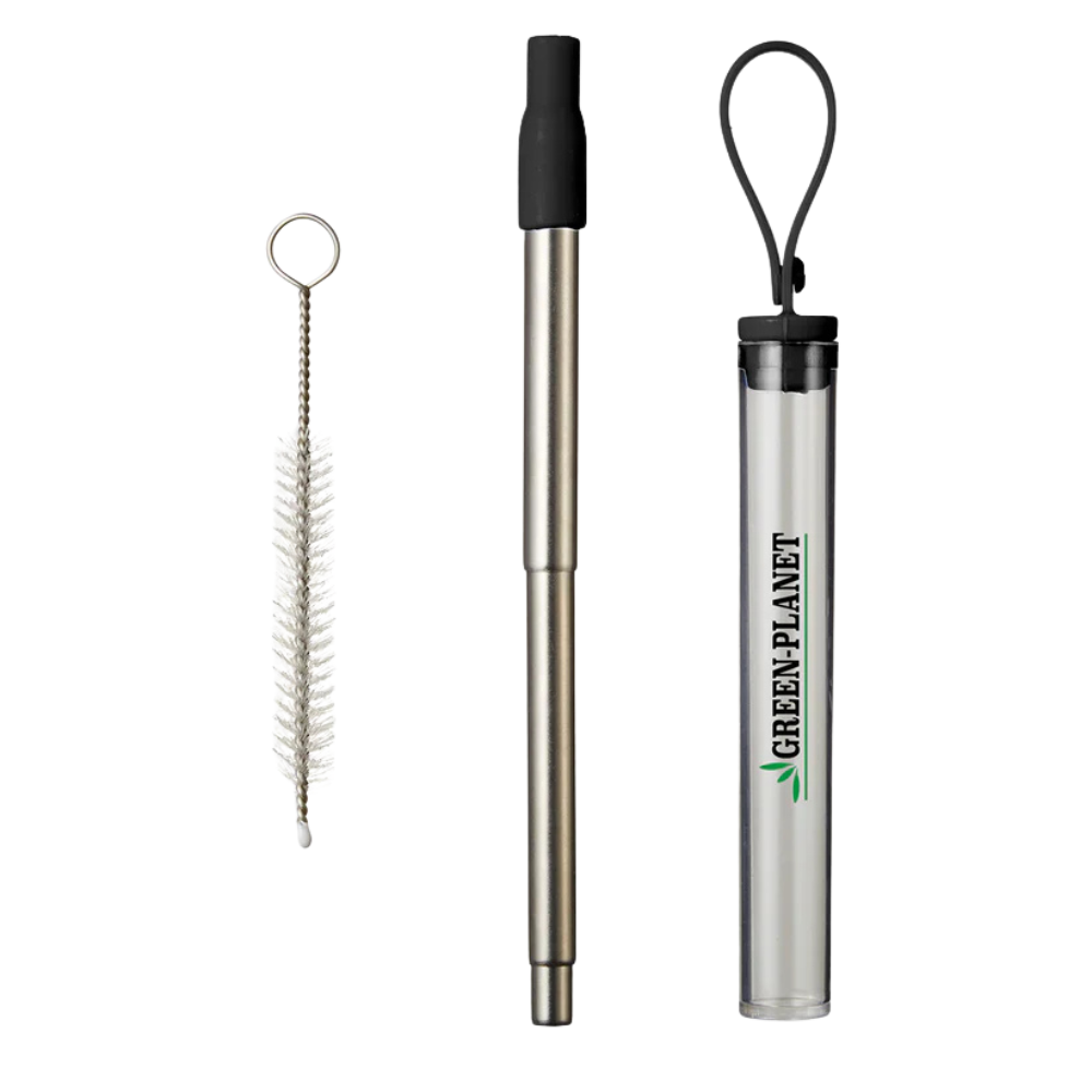 WNG-3463-Retractable-Metal-Straw-3-Black Retractable Metal Straw Travel Set