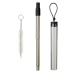Retractable Metal Straw Travel Set