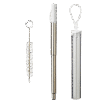 Retractable Metal Straw Travel Set