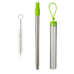 Retractable Metal Straw Travel Set