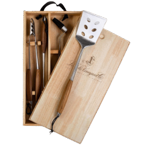 Full-Forged Stainless Steel 4-Piece Grilling Accessory Set