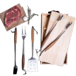 Full-Forged Stainless Steel 4-Piece Grilling Accessory Set