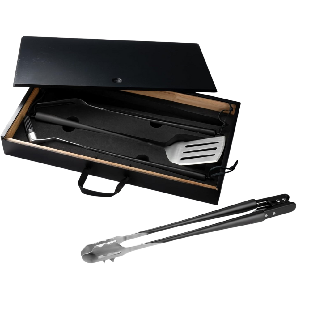 WNG-3488-4-Piece Grilling Accessory Set-6 Full-Forged Stainless Steel 4-Piece Grilling Accessory Set