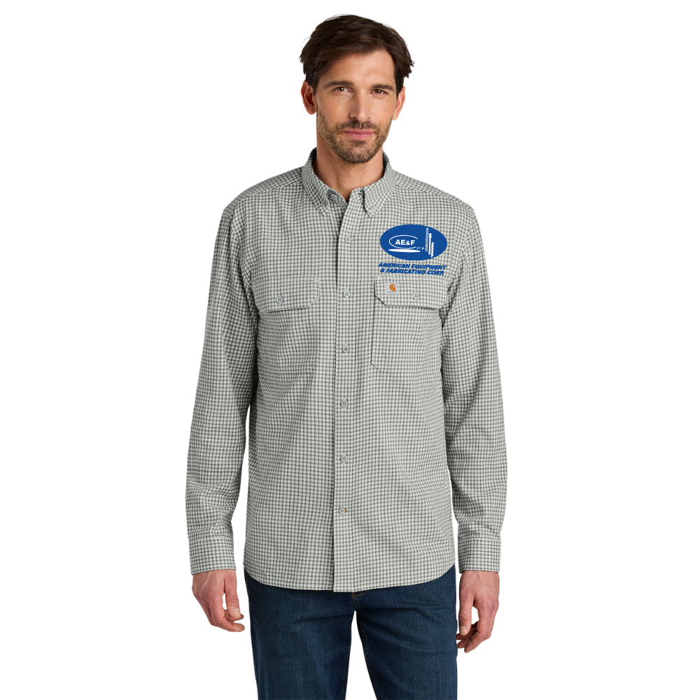 WNG-3522-Carhartt®-Rugged-Flex®-Plaid-Shirt-1-CheckSteel Carhartt® Rugged Flex® Plaid Long Sleeve Shirt