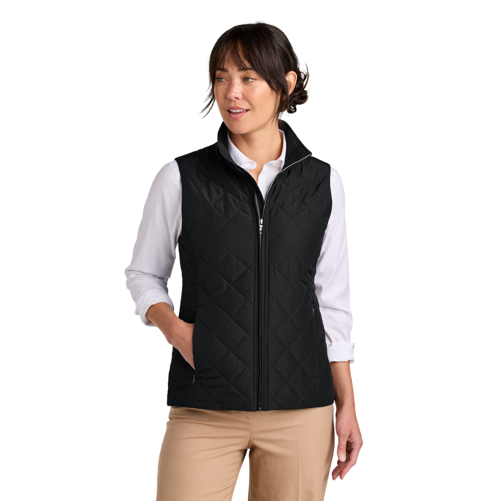 WNG-3564-Brooks-Brothers®-Women’s-Quilted-Vest-3-DeepBlack Brooks Brothers® Women’s Quilted Vest