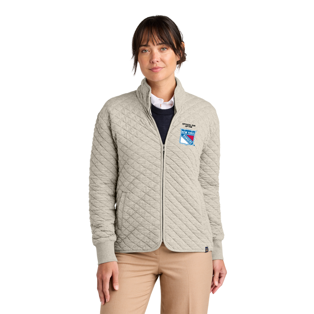 WNG-3566-Brooks-Brothers®-Women’s-Diamond-Full-Zip-1-OatmealHeather Brooks Brothers® Women’s Diamond Quilt Full-Zip