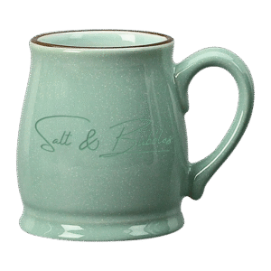 16oz. Colored Trim Spokane Barrel Mug