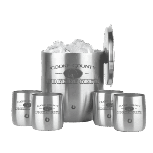 Snowfox Insulated Ice Bucket with Rocks Tumbler Set