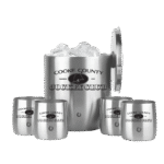 Snowfox Insulated Ice Bucket with Rocks Tumbler Set