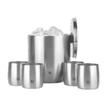 Snowfox Insulated Ice Bucket with Rocks Tumbler Set