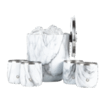 Snowfox Insulated Ice Bucket with Rocks Tumbler Set