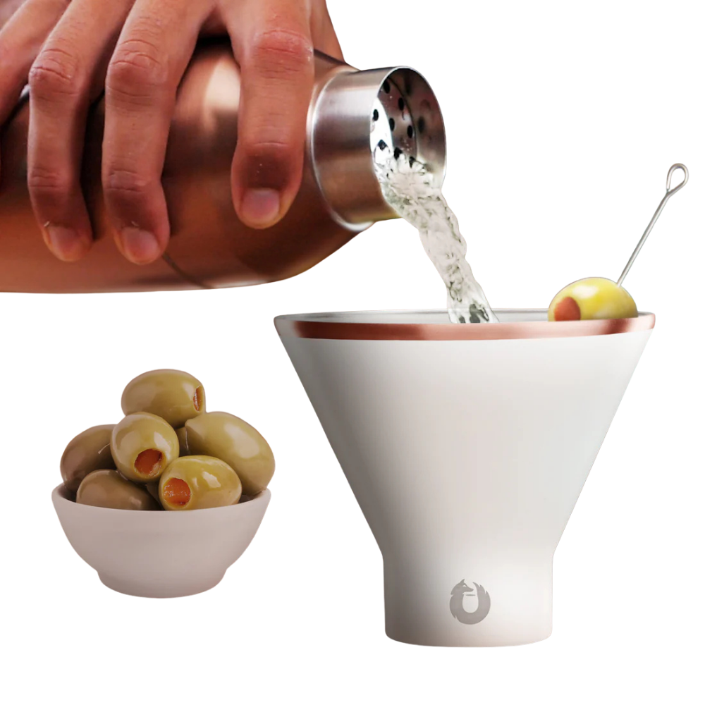 Snowfox Insulated Cocktail Shaker and Martini Tumbler Set