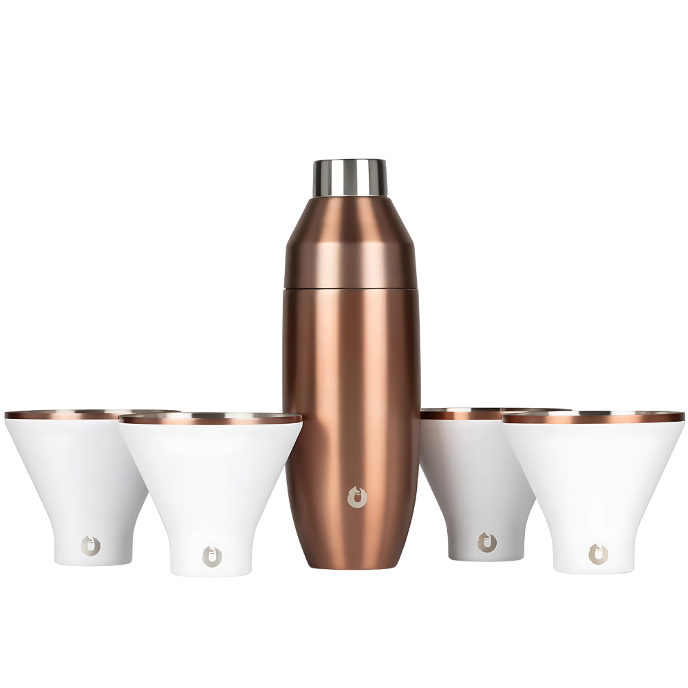 Snowfox Insulated Cocktail Shaker and Martini Tumbler Set