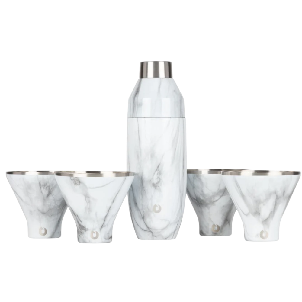 Snowfox Insulated Cocktail Shaker and Martini Tumbler Set