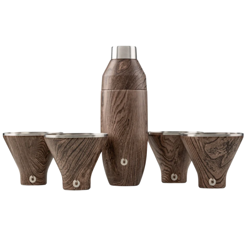 Snowfox Insulated Cocktail Shaker and Martini Tumbler Set