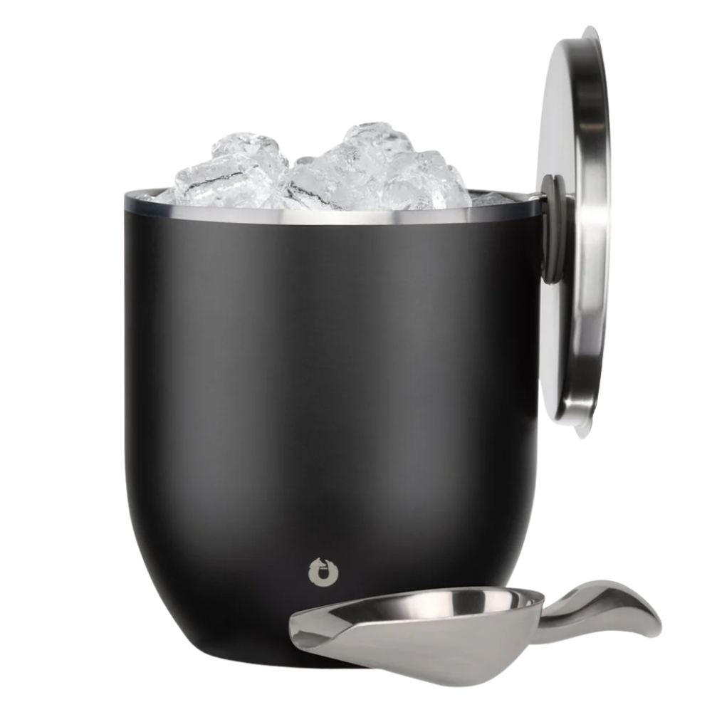 WNG-2856-Snowfox-Bucket-with-Lid-and-Scoop-3L-4-Black 3L Snowfox Insulated Ice Bucket with Lid and Scoop