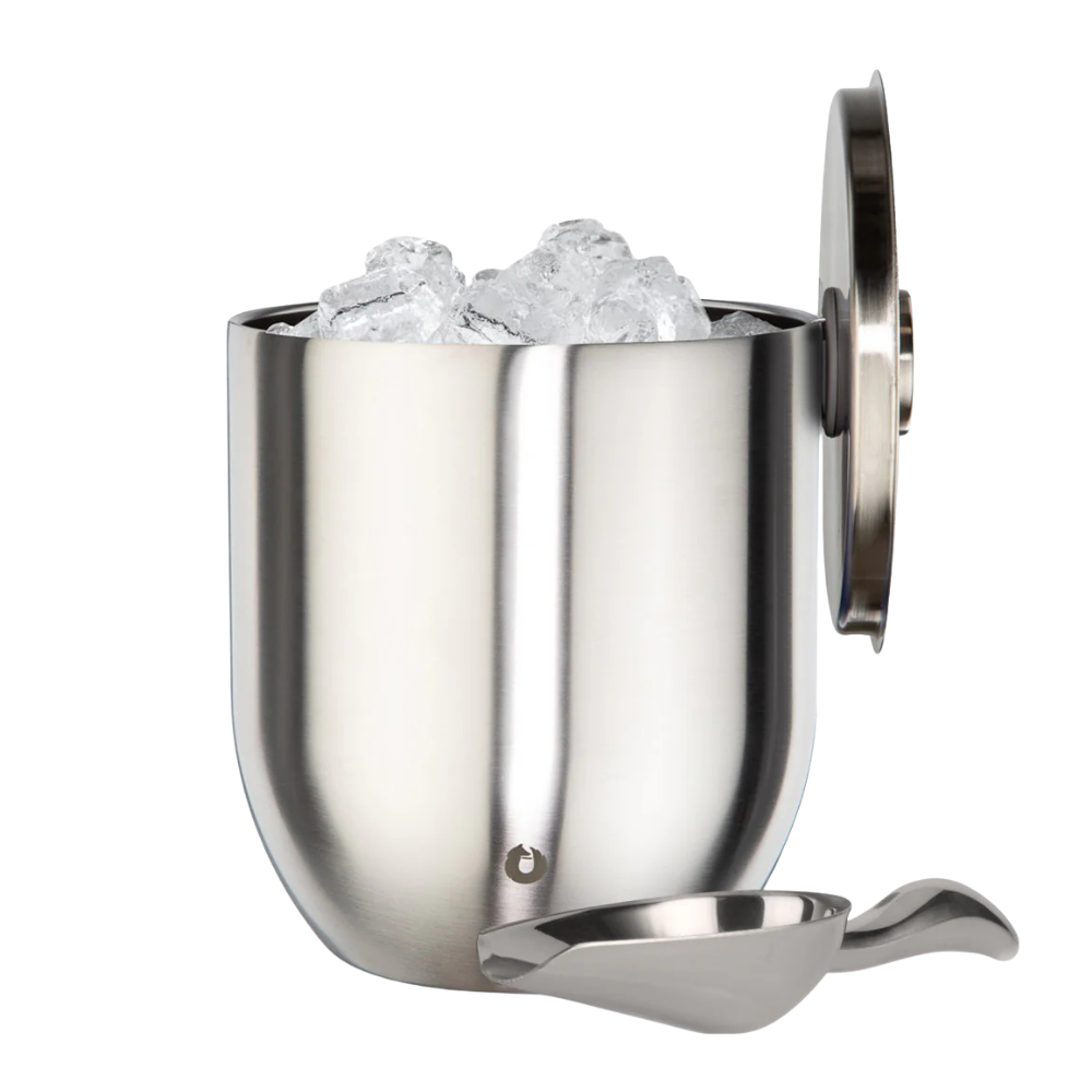 WNG-2856-Snowfox-Bucket-with-Lid-and-Scoop-3L-8-Steel 3L Snowfox Insulated Ice Bucket with Lid and Scoop